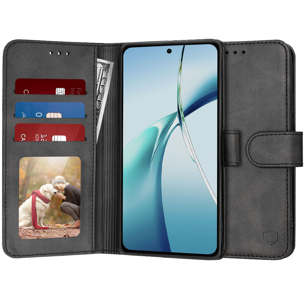 Funda para OnePlus Nord CE4 Lite, Techsuit, Diary Book, Negra