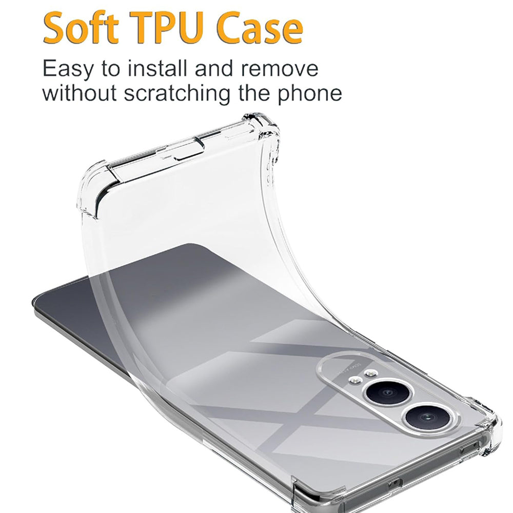 Funda para OnePlus Nord CE4 Lite, Techsuit, Antigolpes Transparente, Transparente