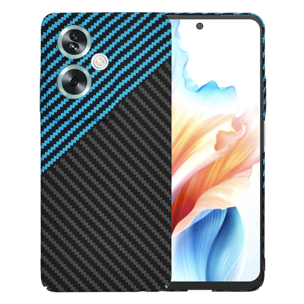 Funda para OnePlus Nord N30 SE / Oppo A79, Techsuit, Carbonite FiberShell, Negra Bleu