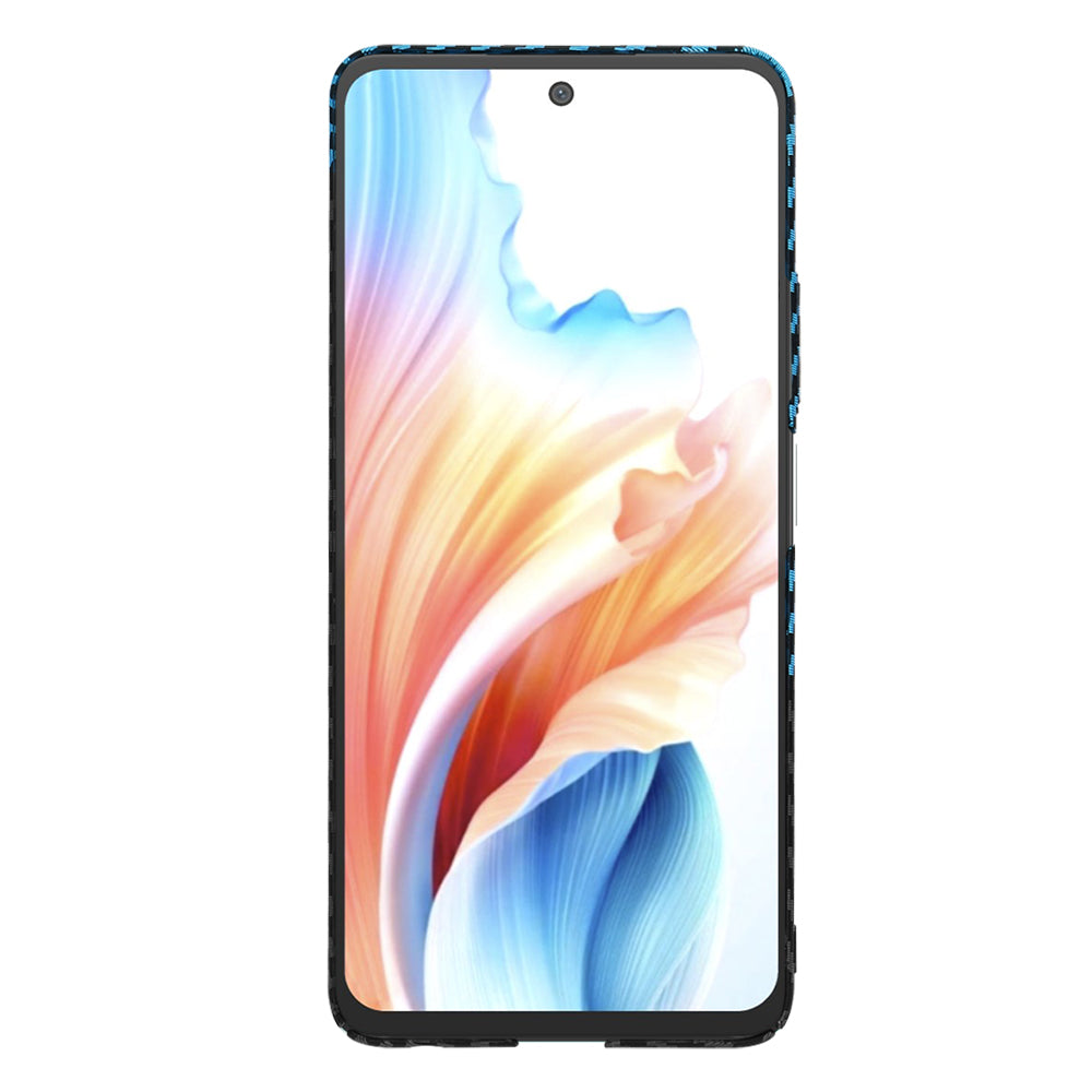 Funda para OnePlus Nord N30 SE / Oppo A79, Techsuit, Carbonite FiberShell, Negra Bleu