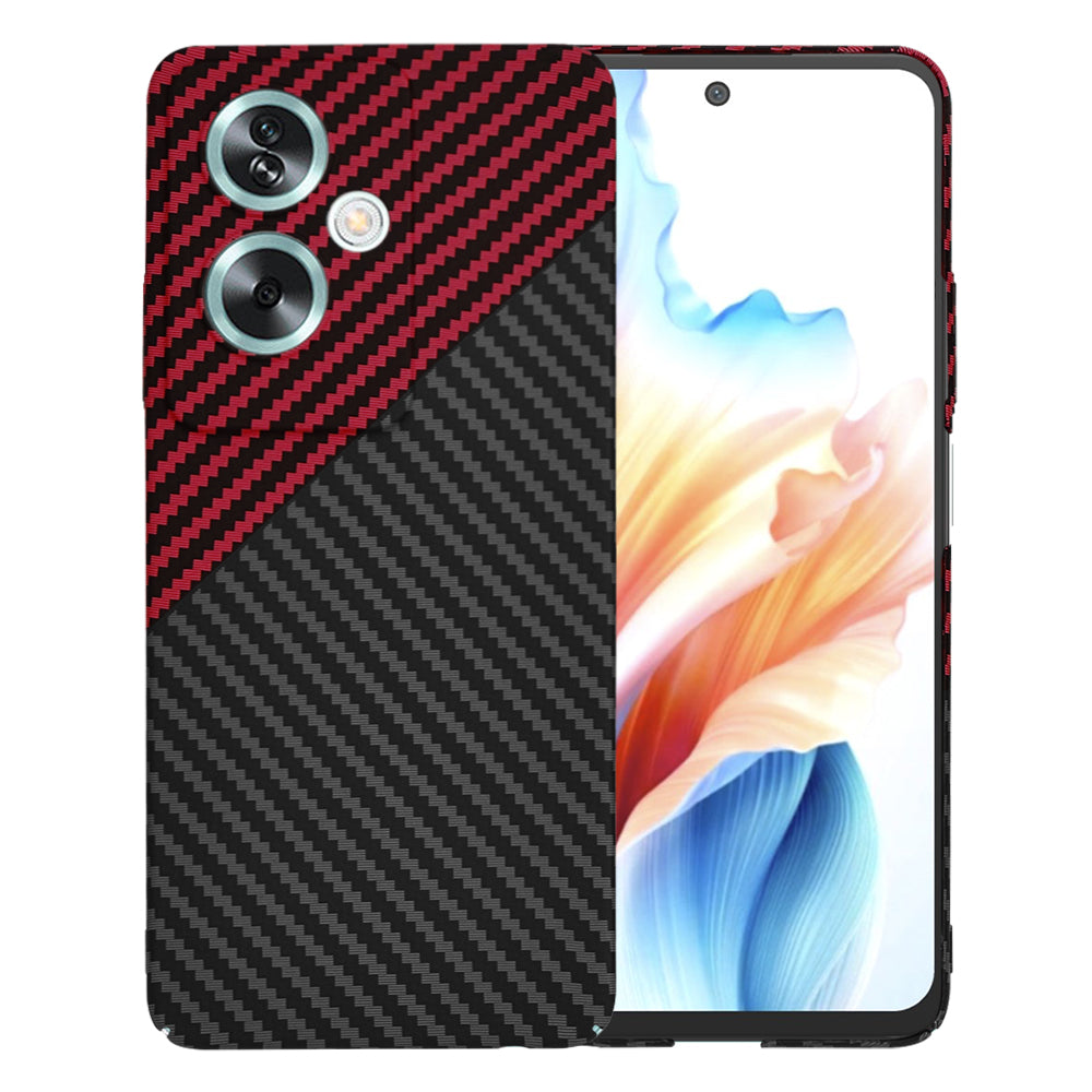 Funda para OnePlus Nord N30 SE / Oppo A79, Techsuit, Carbonite FiberShell, Negra Roja