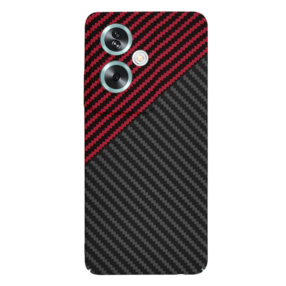 Funda para OnePlus Nord N30 SE / Oppo A79, Techsuit, Carbonite FiberShell, Negra Roja