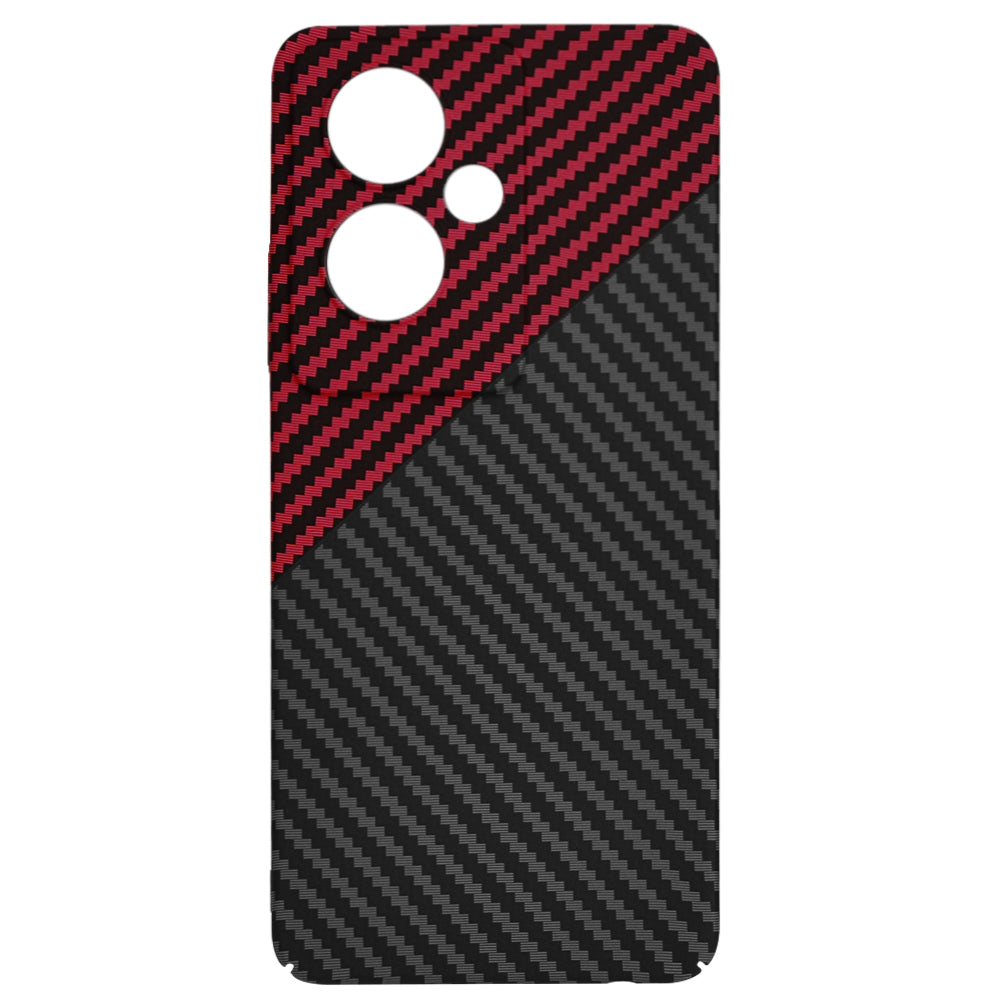 Funda para OnePlus Nord N30 SE / Oppo A79, Techsuit, Carbonite FiberShell, Negra Roja