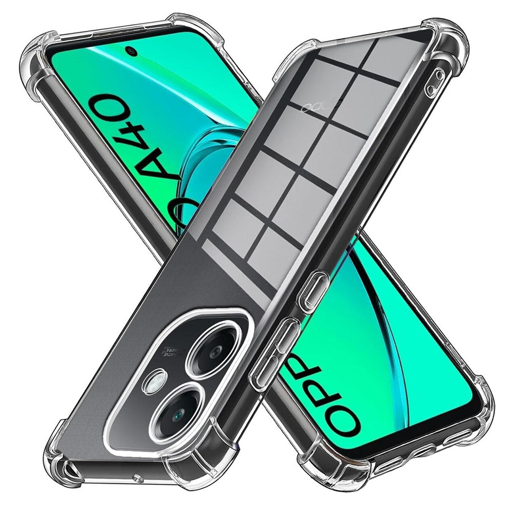 Funda para Oppo A3 4G, Techsuit, Antigolpes Transparente, Transparente
