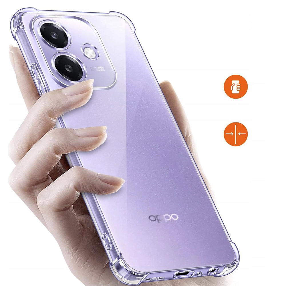 Funda para Oppo A3 4G, Techsuit, Antigolpes Transparente, Transparente