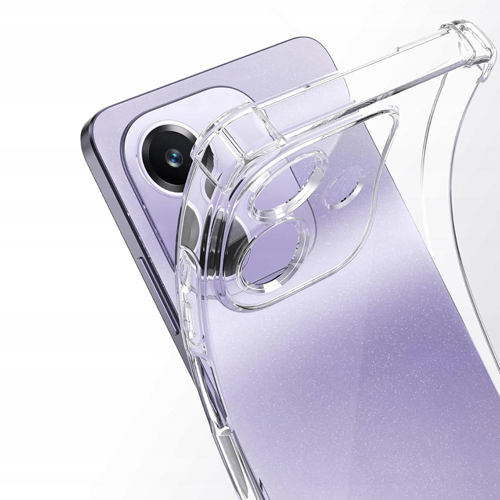 Funda para Oppo A3 4G, Techsuit, Antigolpes Transparente, Transparente