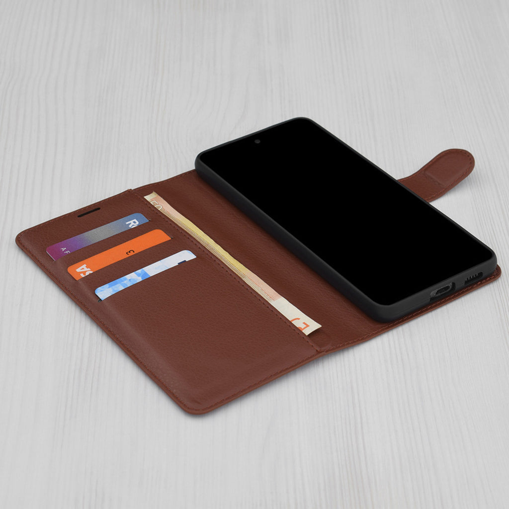 Funda para Oppo A5 Pro 4G / A5 Pro, Techsuit, Leather Folio, Marrón