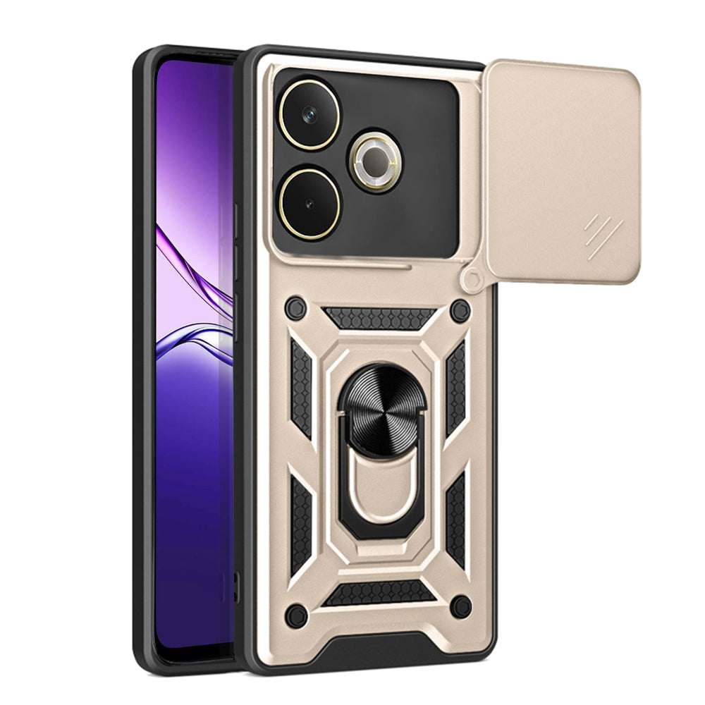 Funda para Oppo A5 Pro 4G / A5 Pro, Techsuit, CamShield, Dorada