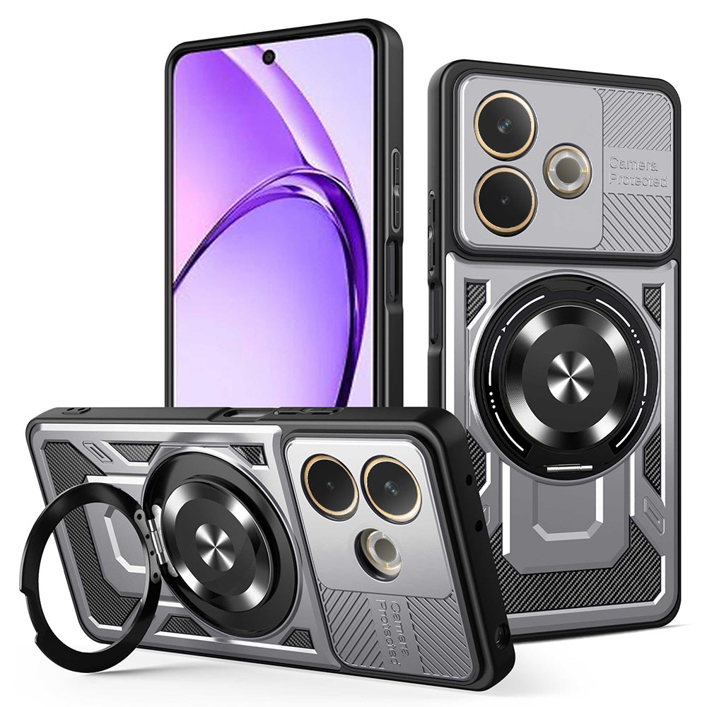 Funda para Oppo A5 Pro 4G / A5 Pro, Techsuit, RuggedCam, Gris