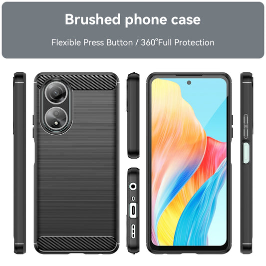 Funda para Oppo A58 4G, Techsuit, Carbono, Negra