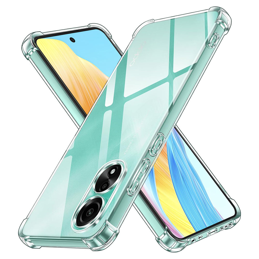Funda para Oppo A58 4G, Techsuit, Transparente a prueba de golpes, Transparente