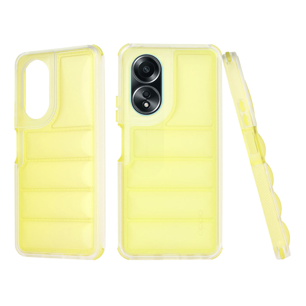 Funda para Oppo A58 4G, Techsuit, Wave Shield, Amarilla