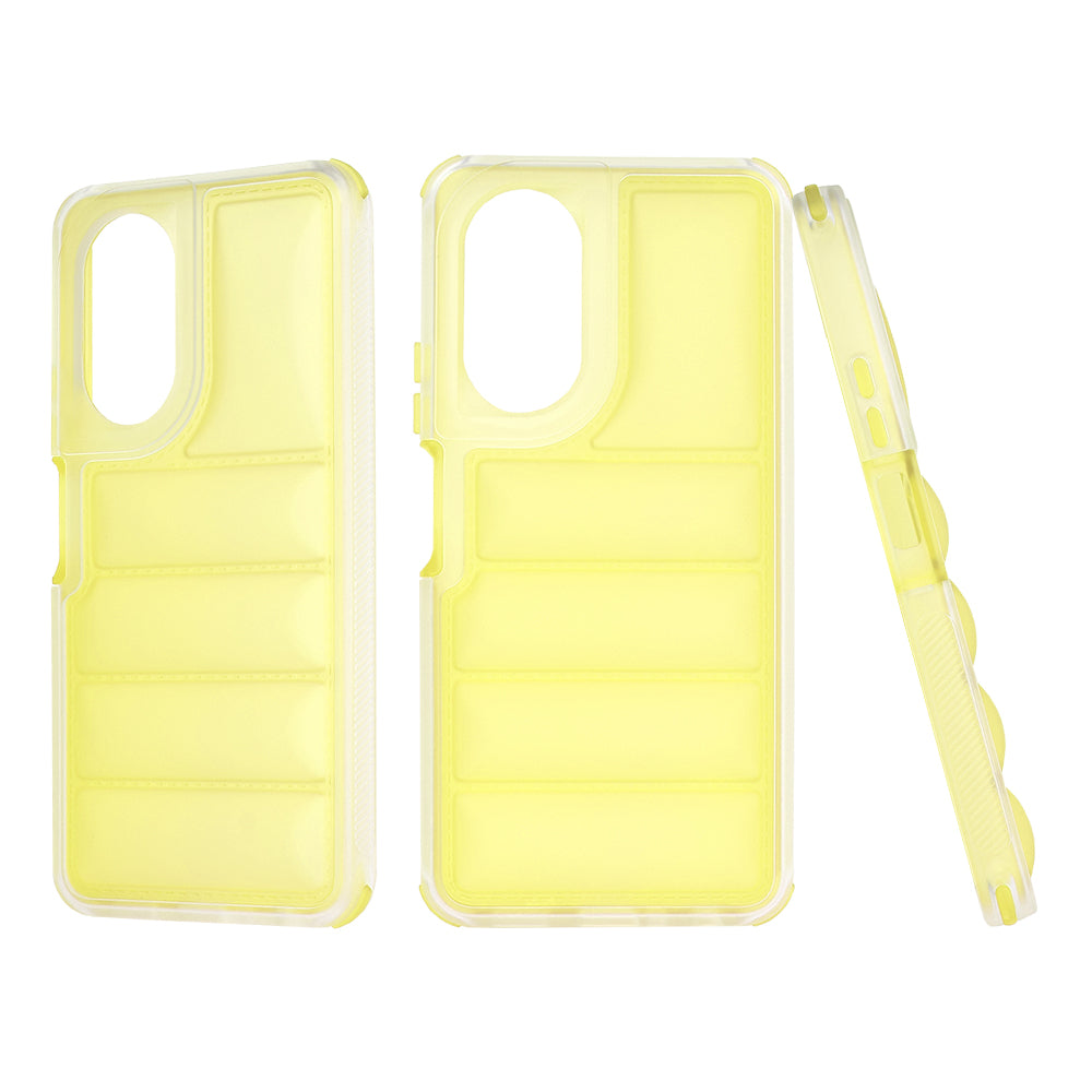 Funda para Oppo A58 4G, Techsuit, Wave Shield, Amarilla