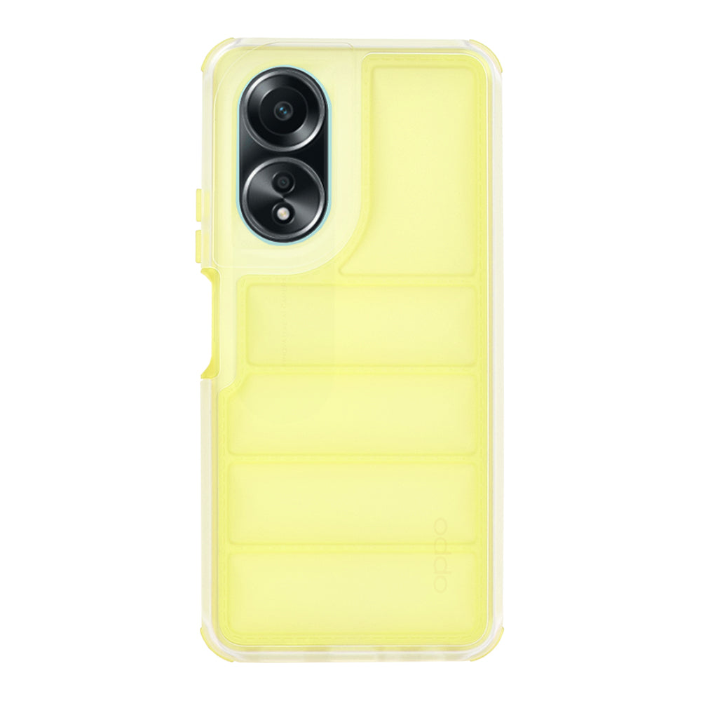 Funda para Oppo A58 4G, Techsuit, Wave Shield, Amarilla