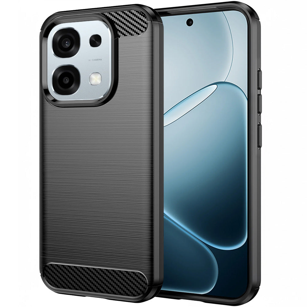 Funda para Oppo A6 Pro 5G / A6 Pro 4G, Techsuit, Carbono, Negra