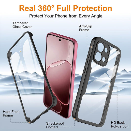 Funda para Oppo A6 Pro 5G / A6 Pro 4G, Techsuit, ColorVerse 360, Negra