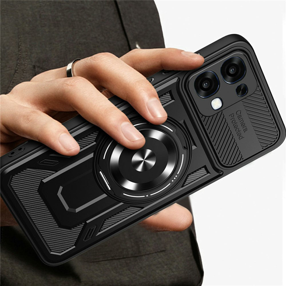 Funda para Oppo A6 Pro 5G / A6 Pro 4G, Techsuit, RuggedCam, Negra