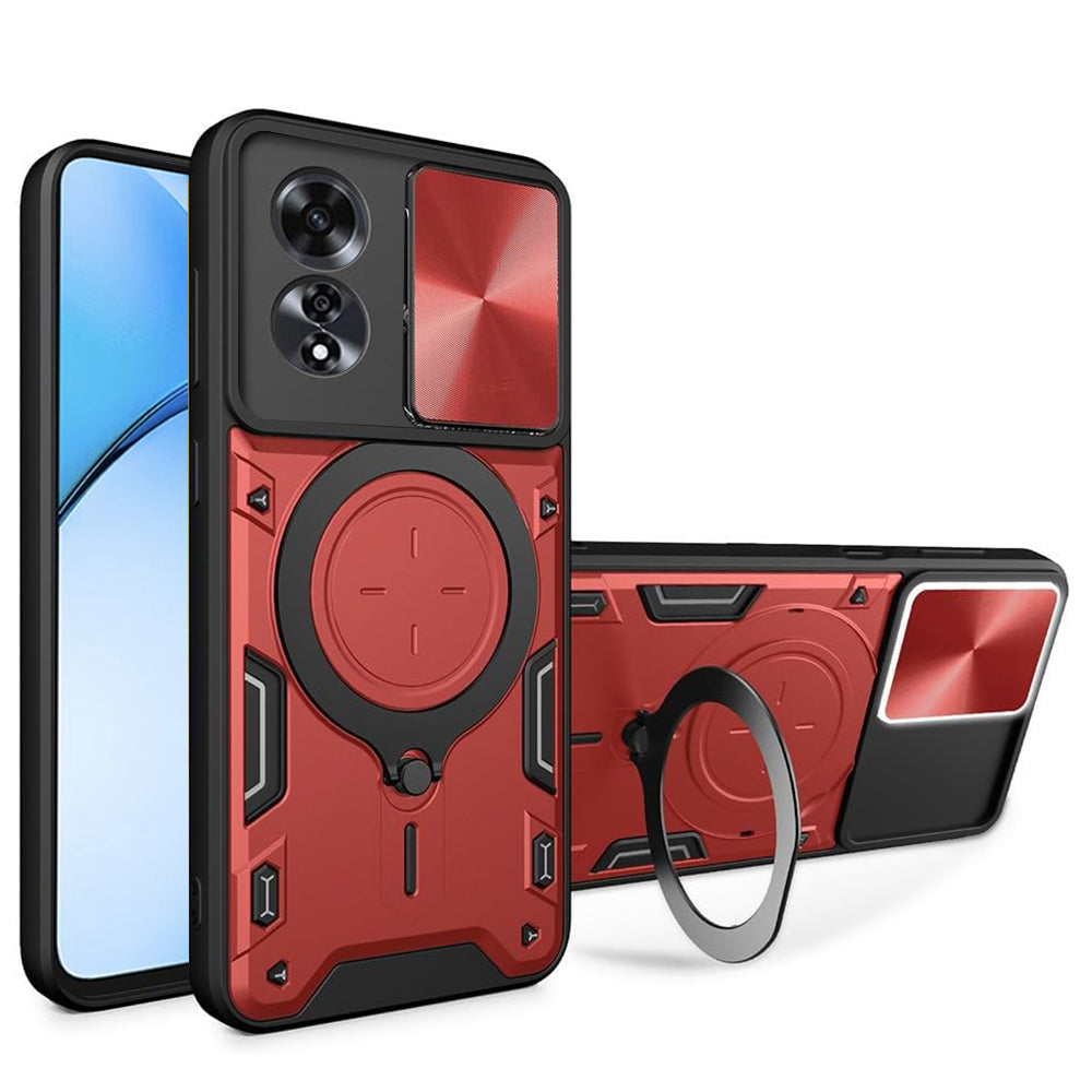 Funda para Oppo A60, Techsuit, CamGuard Pro, Roja