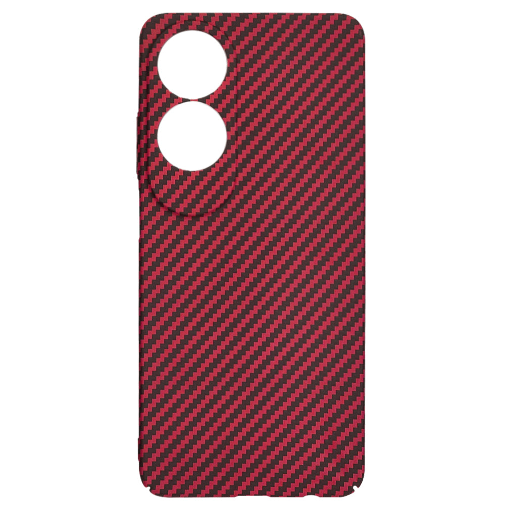 Funda para Oppo A60, Techsuit, Carbonite FiberShell, Roja