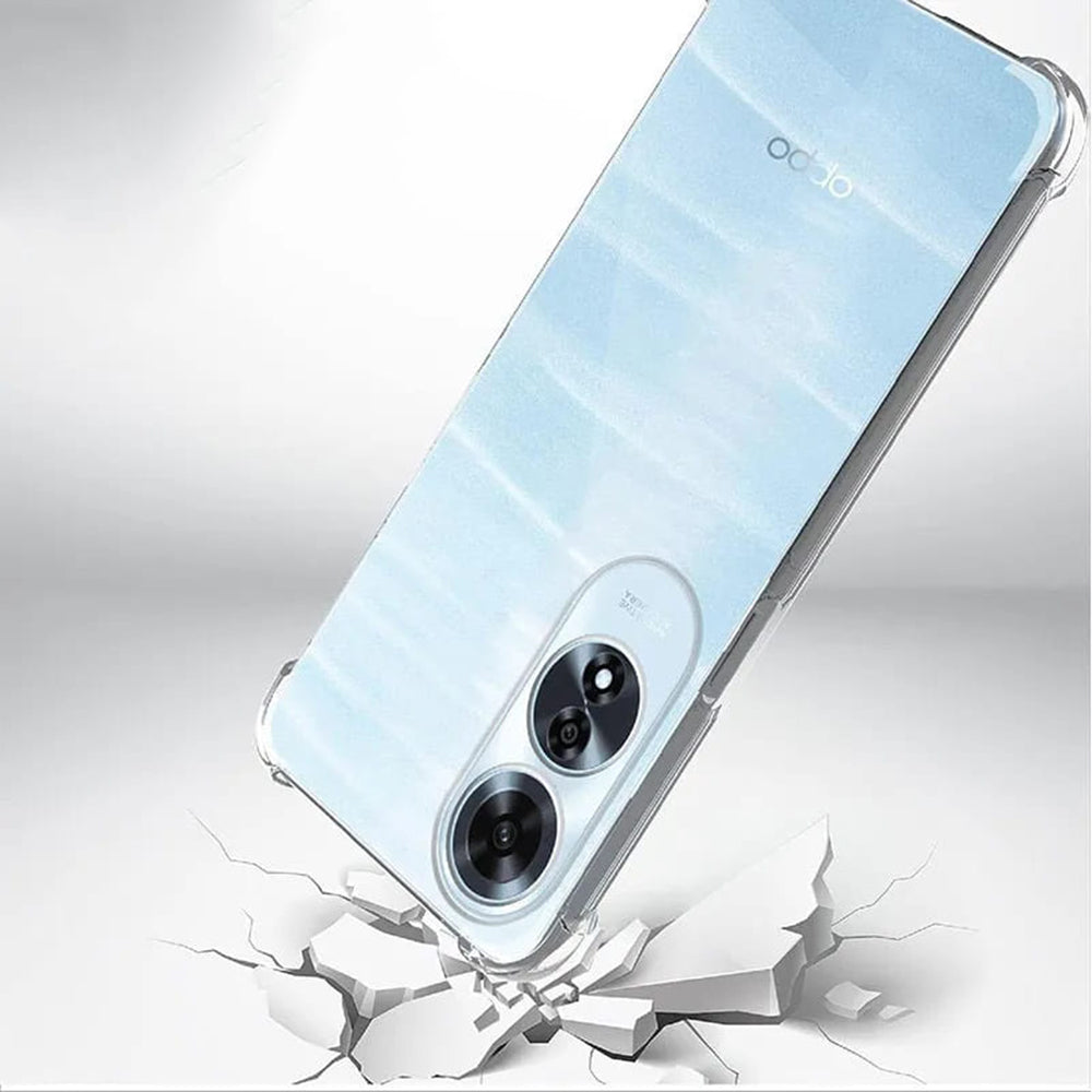 Funda para Oppo A60, Techsuit, Antigolpes Transparente, Transparente