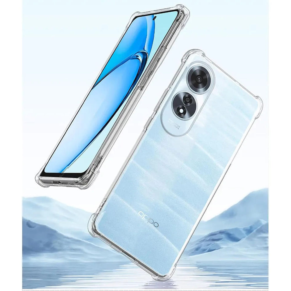 Funda para Oppo A60, Techsuit, Antigolpes Transparente, Transparente