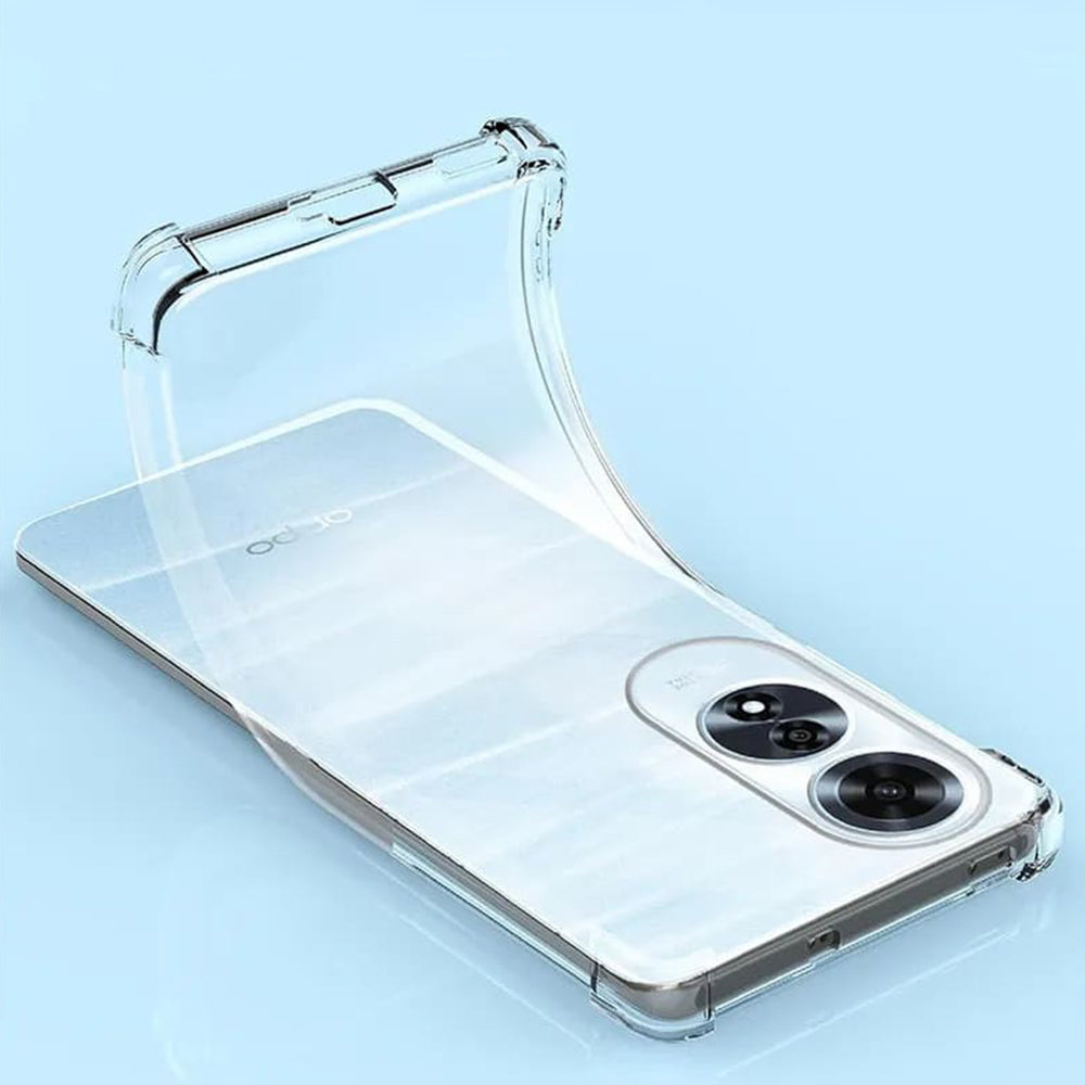 Funda para Oppo A60, Techsuit, Antigolpes Transparente, Transparente