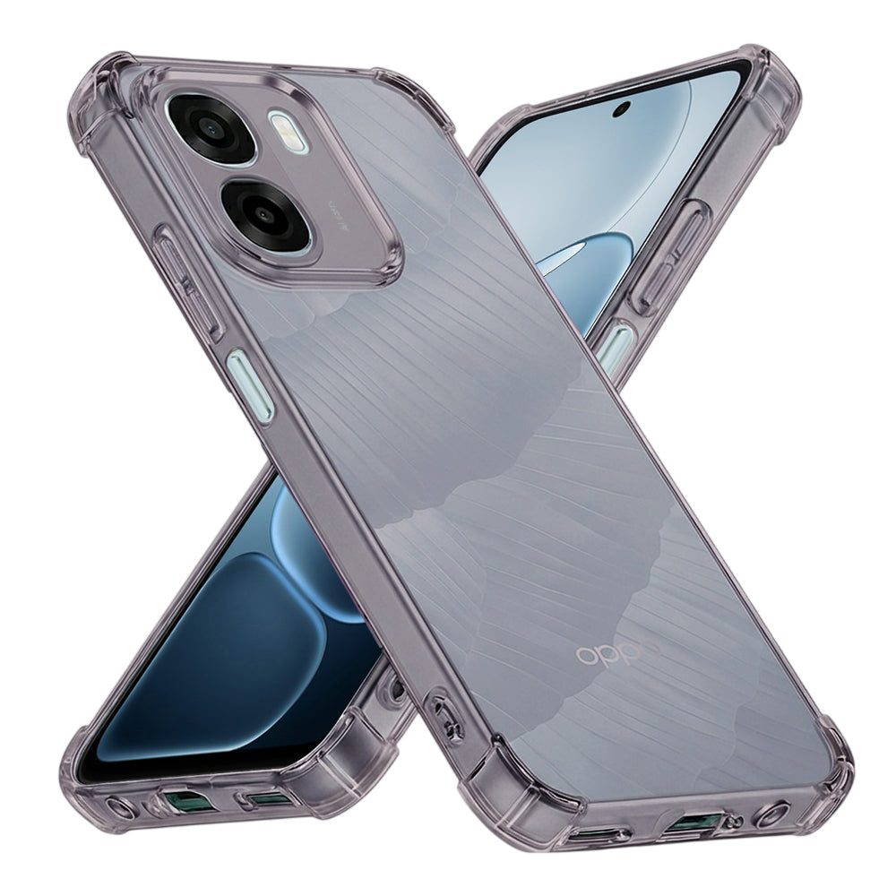 Funda para Oppo A6k 4G / A6x 4G / A6x, Techsuit, Transparente a prueba de golpes, Ahumada
