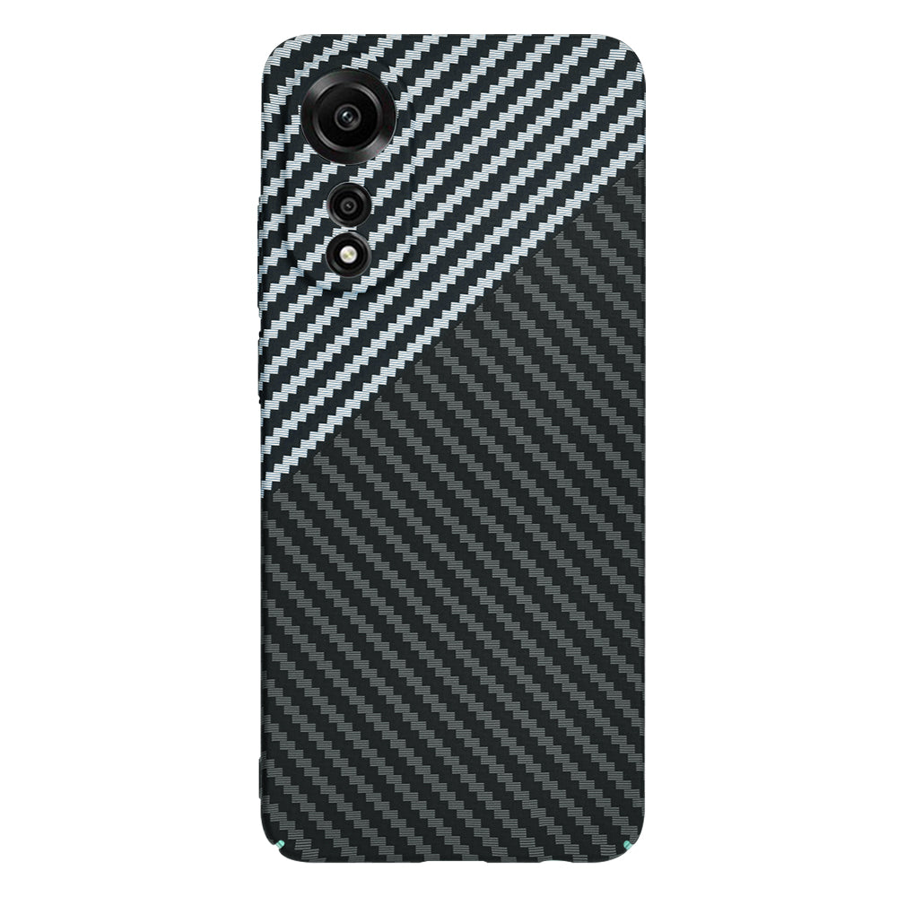 Funda para Oppo A78 4G, Techsuit, Carbonite FiberShell, Negra Gris
