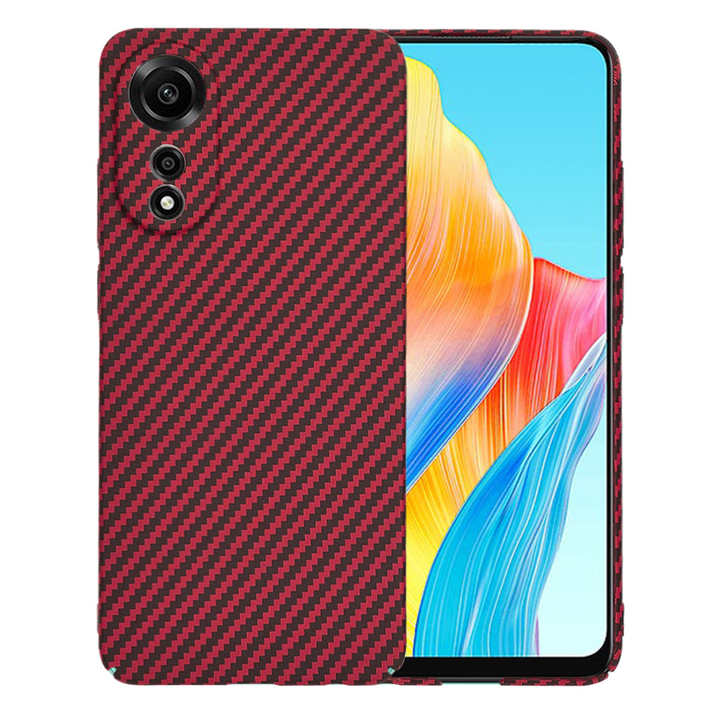 Funda para Oppo A78 4G, Techsuit, Carbonite FiberShell, Roja