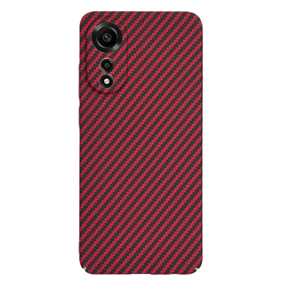 Funda para Oppo A78 4G, Techsuit, Carbonite FiberShell, Roja