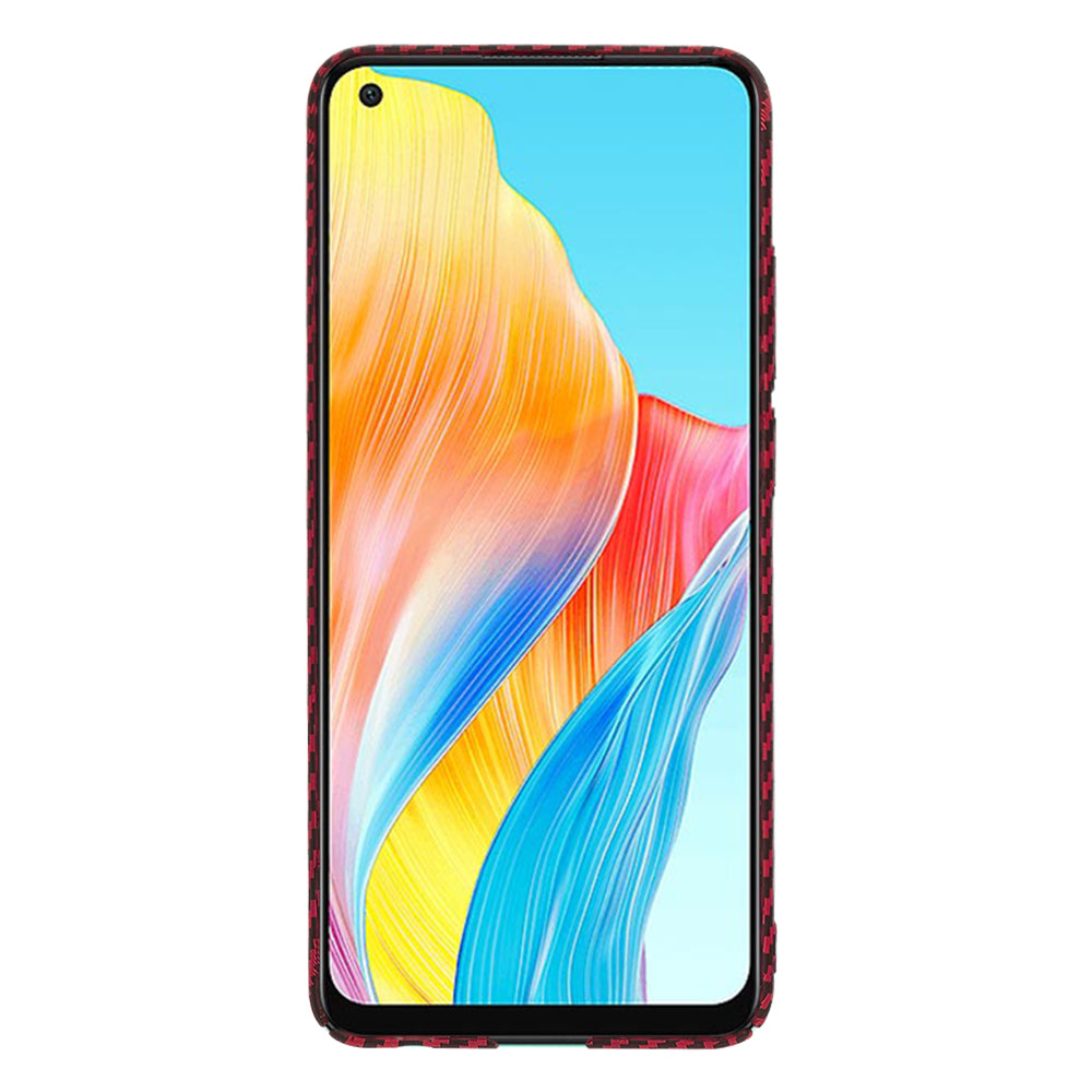 Funda para Oppo A78 4G, Techsuit, Carbonite FiberShell, Roja