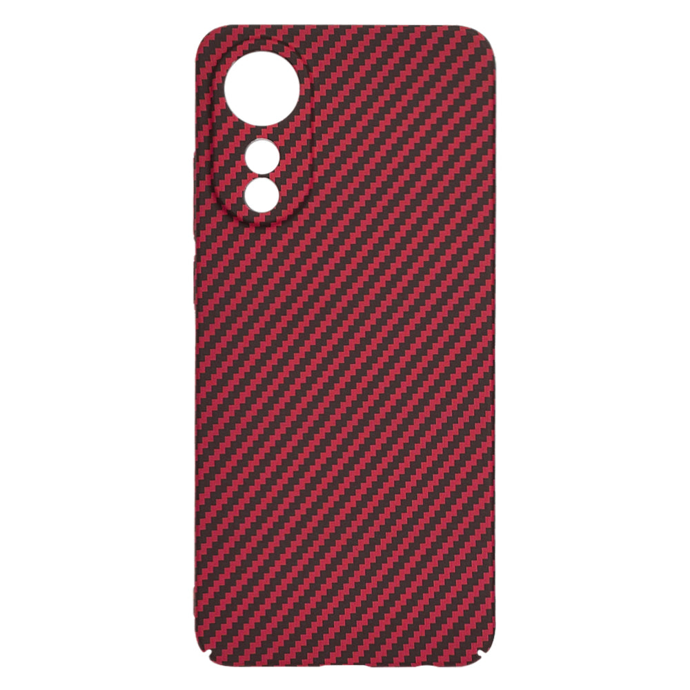 Funda para Oppo A78 4G, Techsuit, Carbonite FiberShell, Roja
