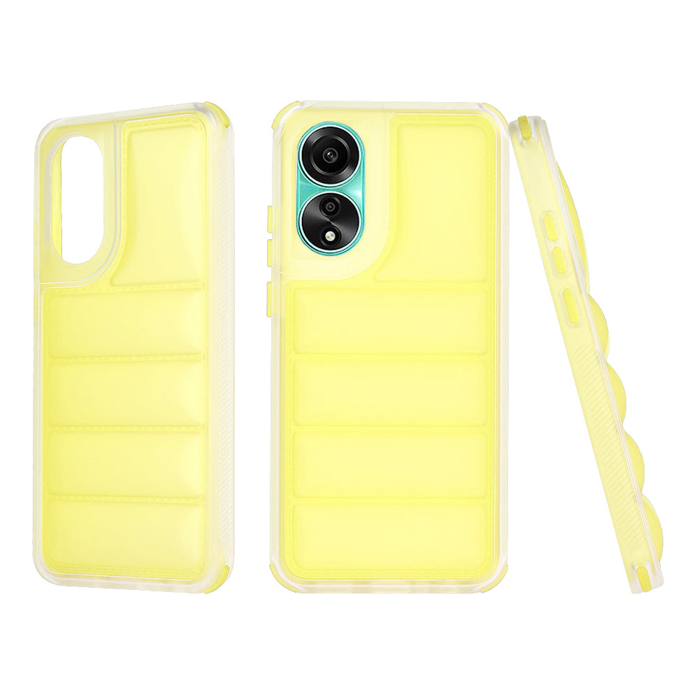 Funda para Oppo A78 4G, Techsuit, Wave Shield, Amarilla