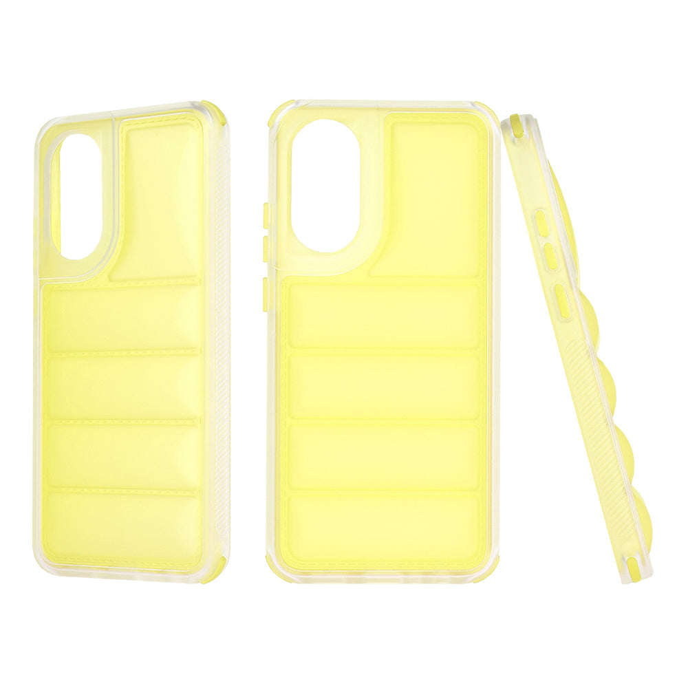 Funda para Oppo A78 4G, Techsuit, Wave Shield, Amarilla