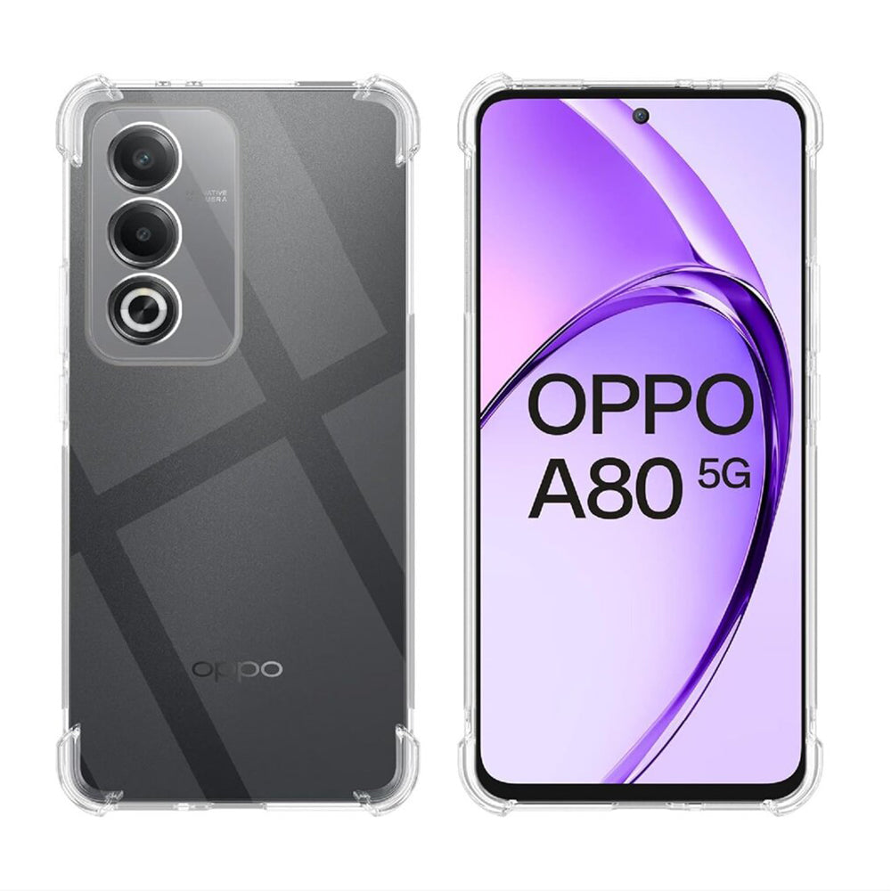 Funda para Oppo A80, Techsuit, Antigolpes Transparente, Transparente