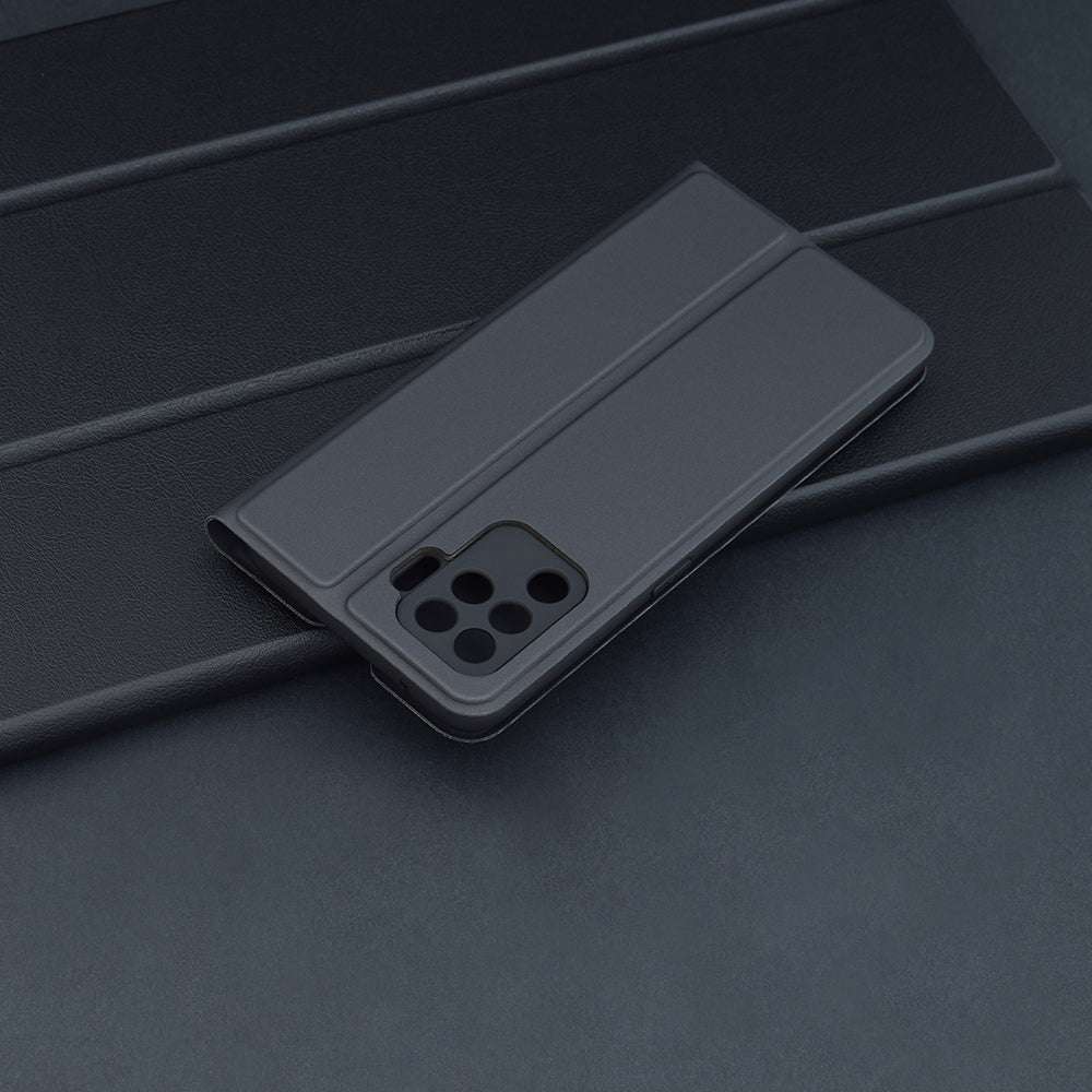 Funda para Oppo A94 / Reno5 Lite, Techsuit, Magskin Book, Negra