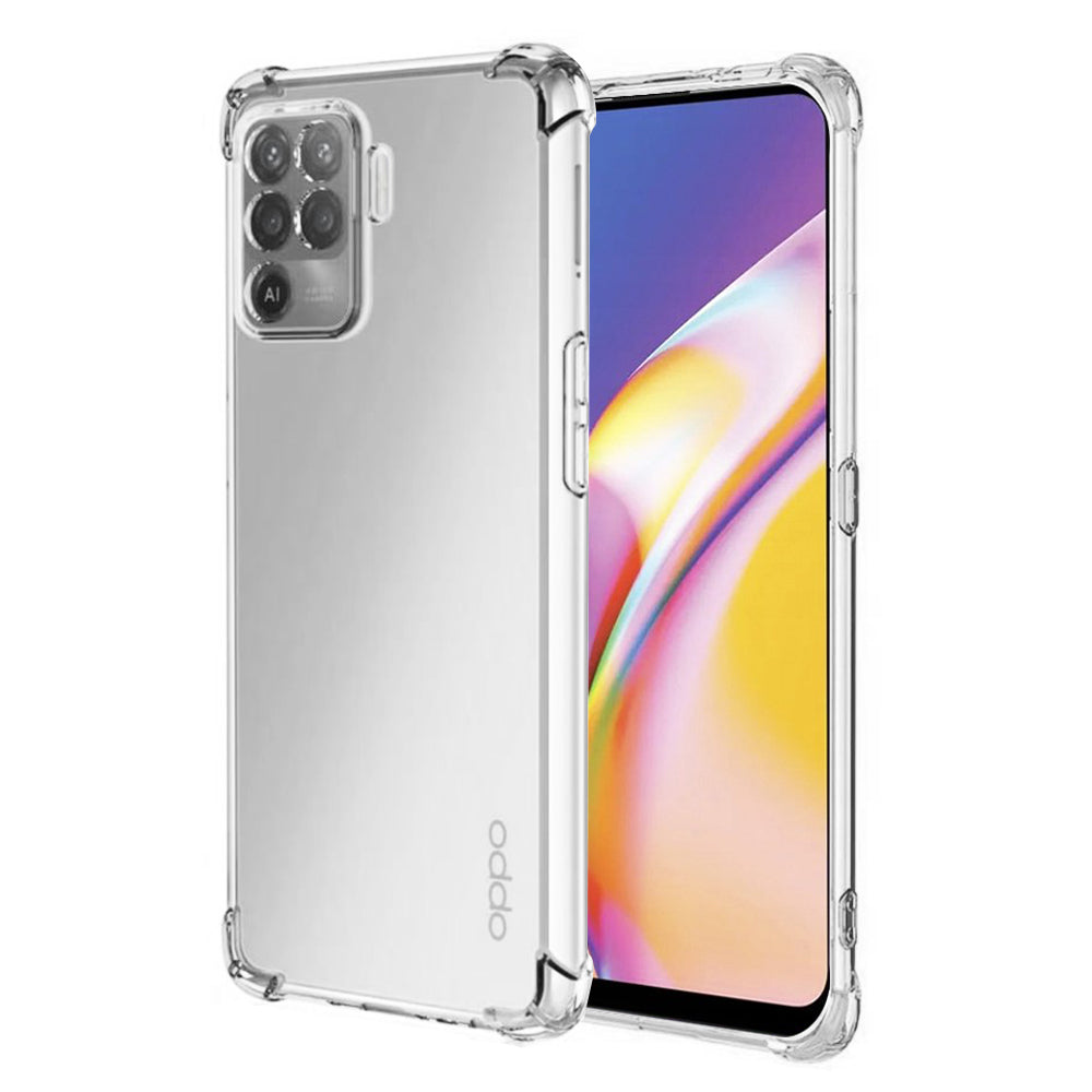 Funda para Oppo A94 / Reno5 Lite, Techsuit, Antigolpes Transparente, Transparente