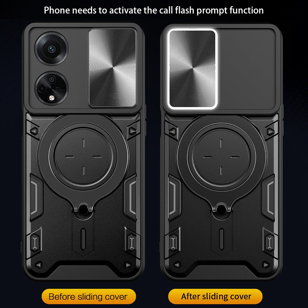 Funda para Oppo A98, Techsuit, CamGuard Pro, Negra