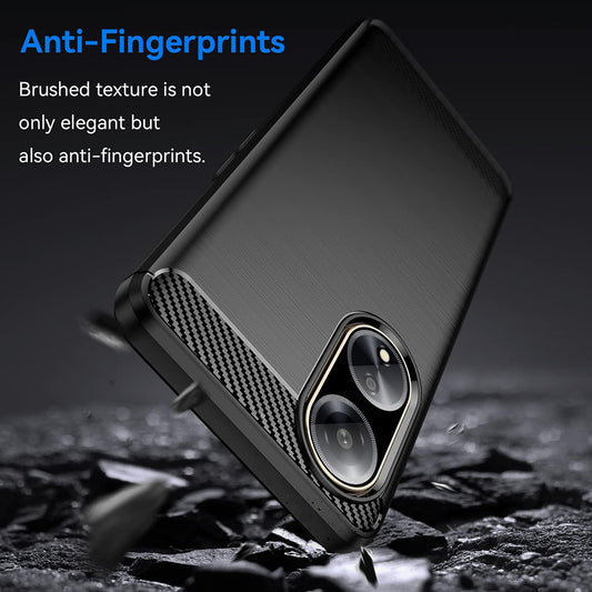 Funda para Oppo A98, Techsuit, Carbono, Negra