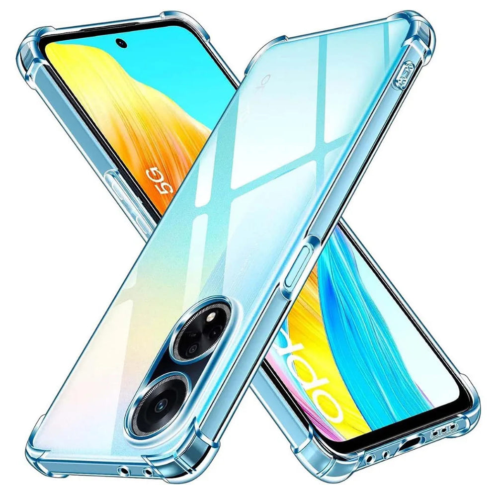 Funda para Oppo A98, Techsuit, Antigolpes Transparente, Transparente