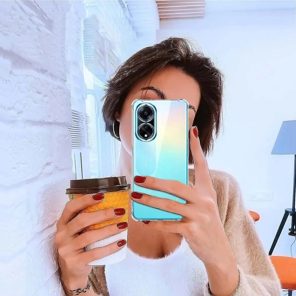 Funda para Oppo A98, Techsuit, Antigolpes Transparente, Transparente