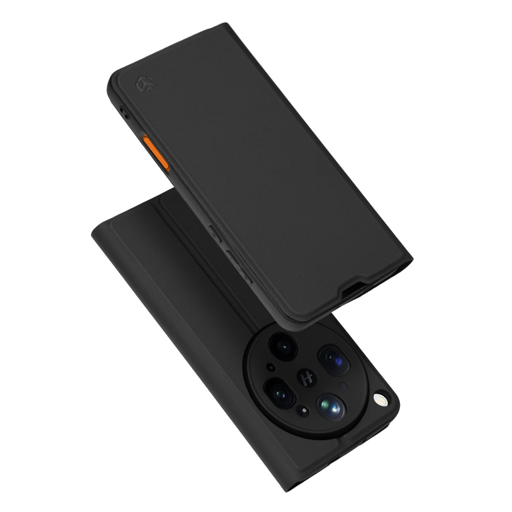 Funda para Oppo Find X9 Ultra, Techsuit, Magskin Book, Negra