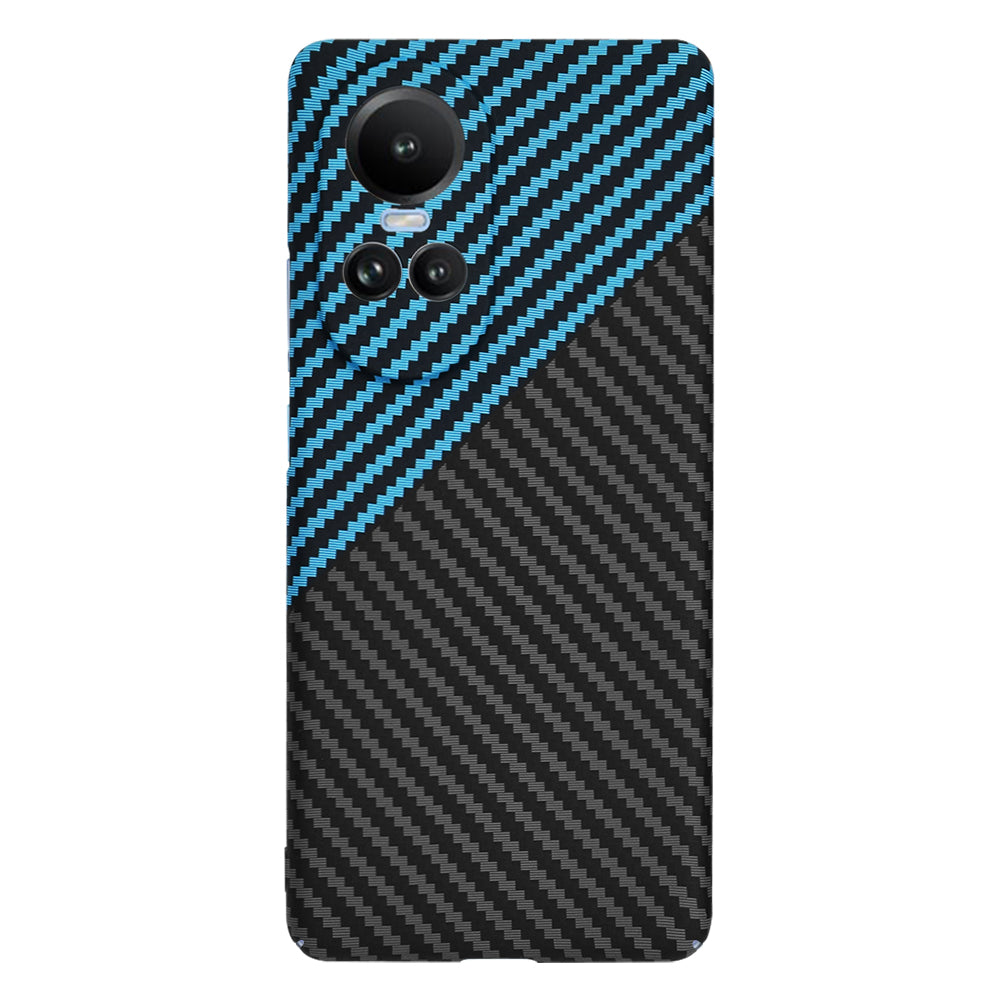 Funda para Oppo Reno10 / Reno10 Pro, Techsuit, Carbonite FiberShell, Negra Bleu