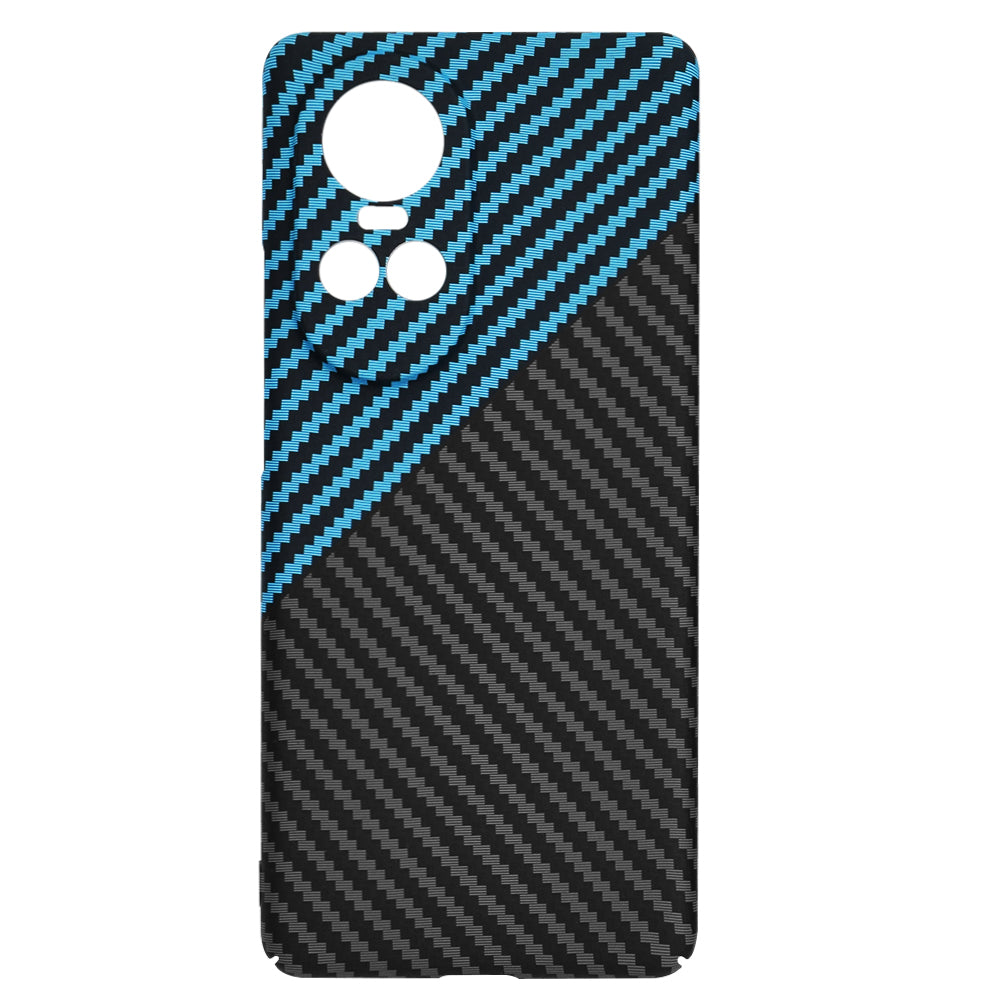 Funda para Oppo Reno10 / Reno10 Pro, Techsuit, Carbonite FiberShell, Negra Bleu