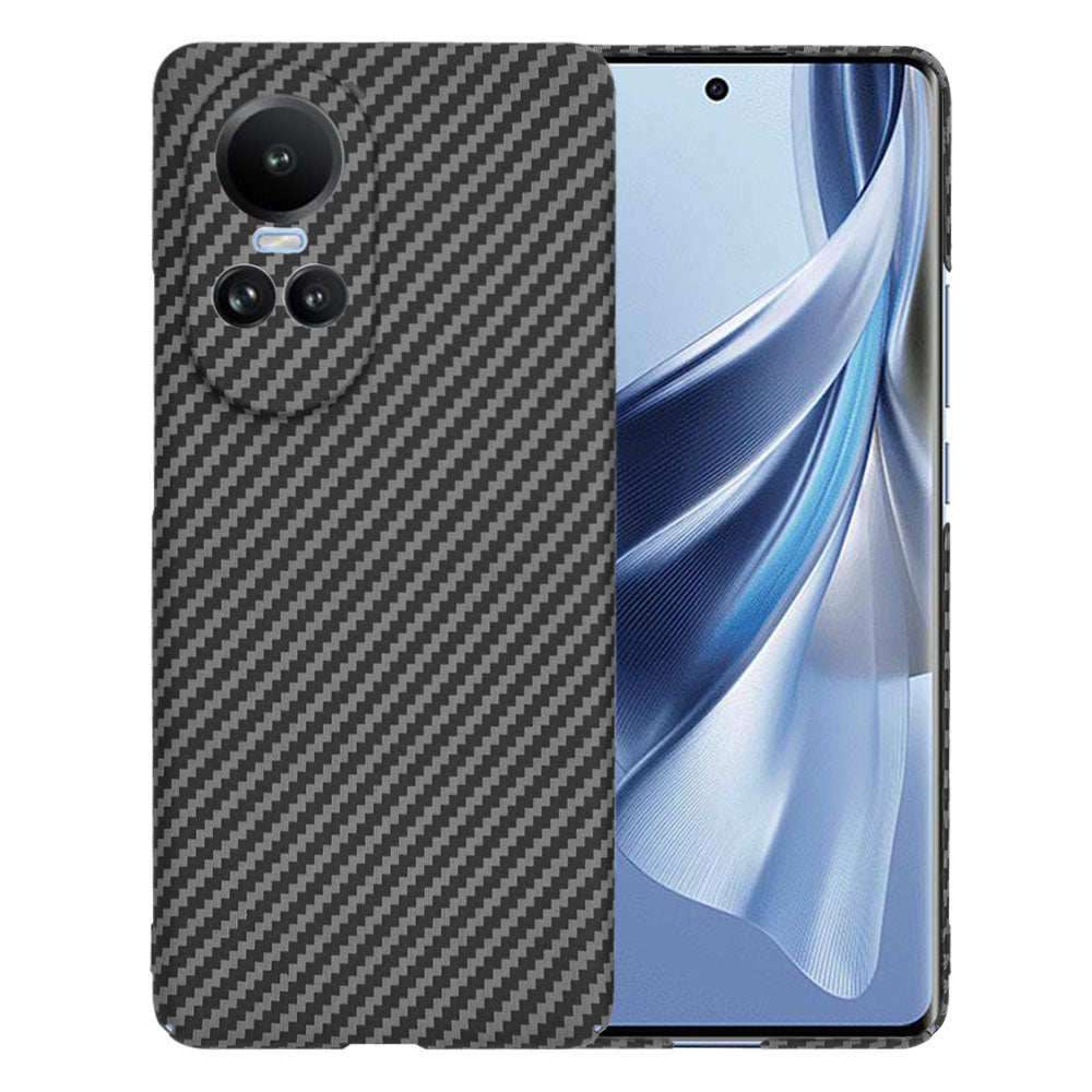 Funda para Oppo Reno10 / Reno10 Pro, Techsuit, Carbonite FiberShell, Negra