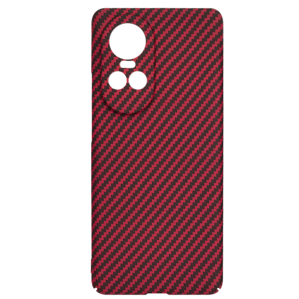 Funda para Oppo Reno10 / Reno10 Pro, Techsuit, Carbonite FiberShell, Roja