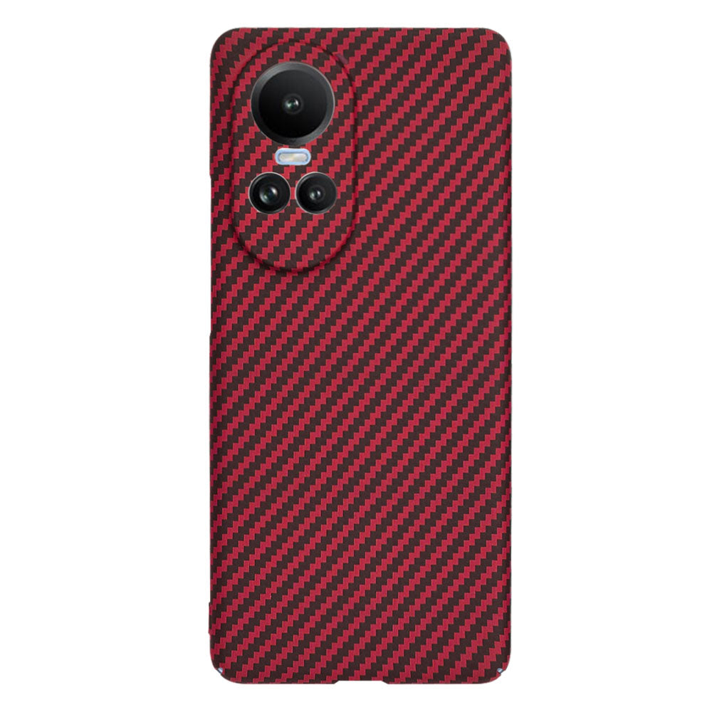 Funda para Oppo Reno10 / Reno10 Pro, Techsuit, Carbonite FiberShell, Roja