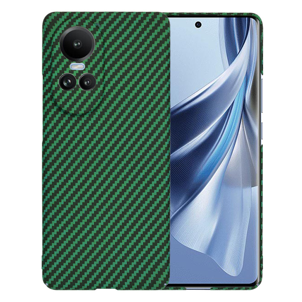 Funda para Oppo Reno10 / Reno10 Pro, Techsuit, Carbonite FiberShell, Verde