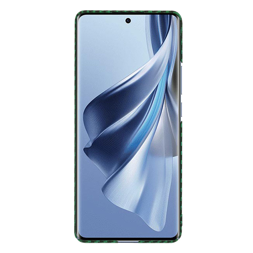 Funda para Oppo Reno10 / Reno10 Pro, Techsuit, Carbonite FiberShell, Verde