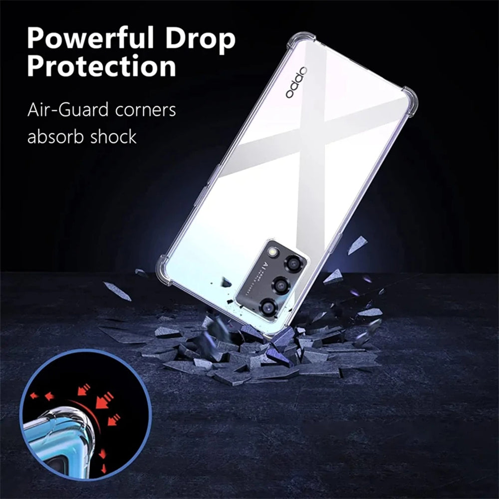 Funda para Oppo Reno10 / Reno10 Pro, Techsuit, Antigolpes Transparente, Transparente